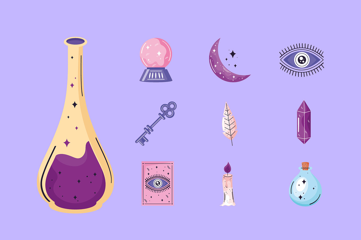 Esoteric Magic Illustration Set