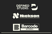 Letter Logo Template Vol 2, a Solid Icon by Tekuni (Thumbnail 6 of 12)