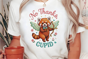 Not Today Cupid Funny, Valentine's, an Illustration by Designking