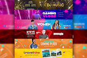 Youtube Channel Banners Set 10, a Social Media Template by PremadePixels.com (Thumbnail 1 of 2)