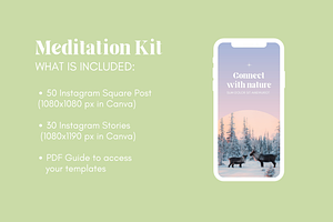 Meditation Wellness Instagram Bundle