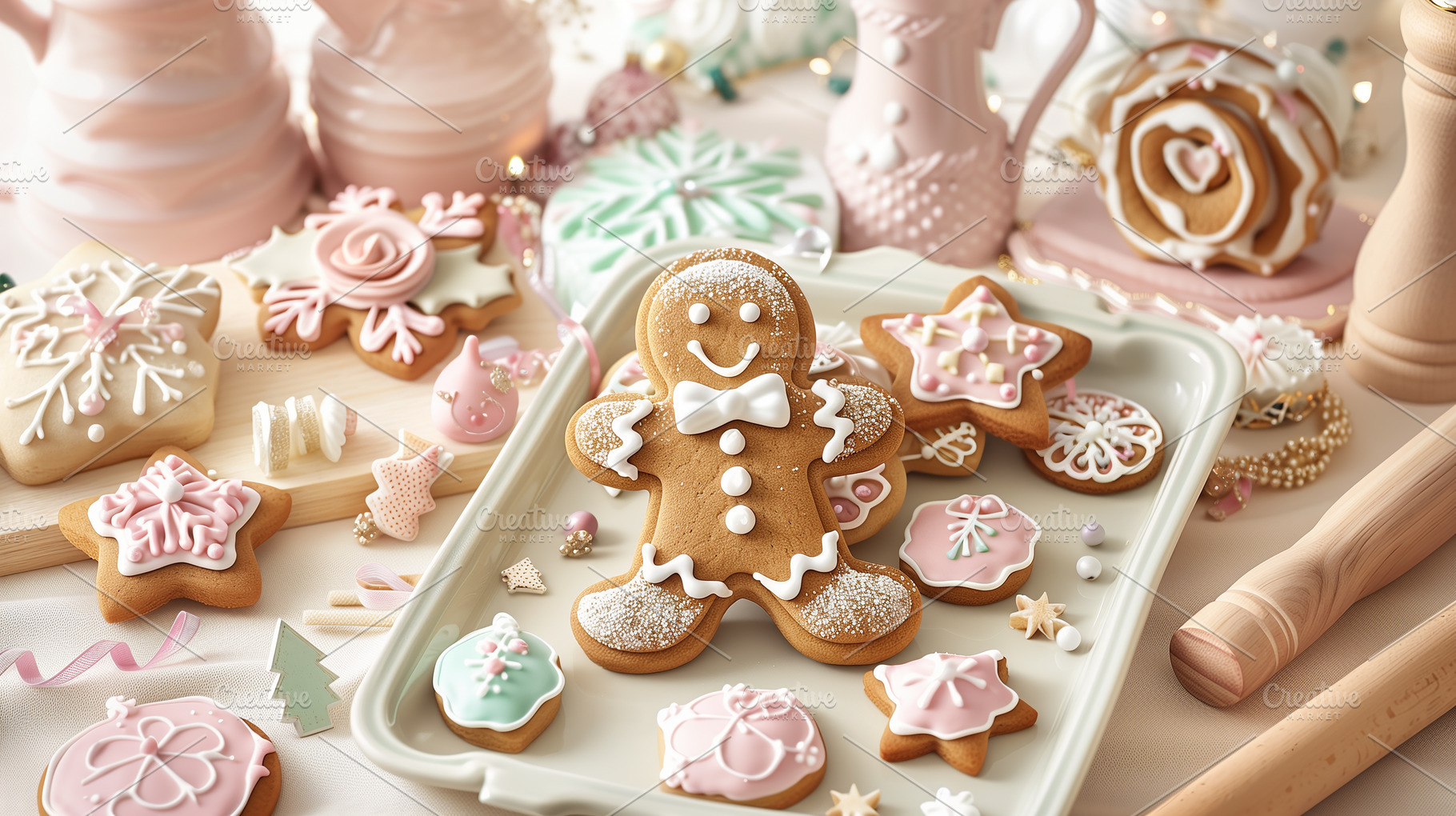 Festive Gingerbread Man, a Holiday Photo by Imaginarium