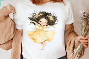 Cute Summer Girl PNG Clipart, a Seasonal Illustration by CreationArt (Thumbnail 6 of 7)