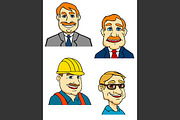 Cartoon businessmen, builder, doctor, a Person Illustration by Vector Tradition (Thumbnail 1 of 3)