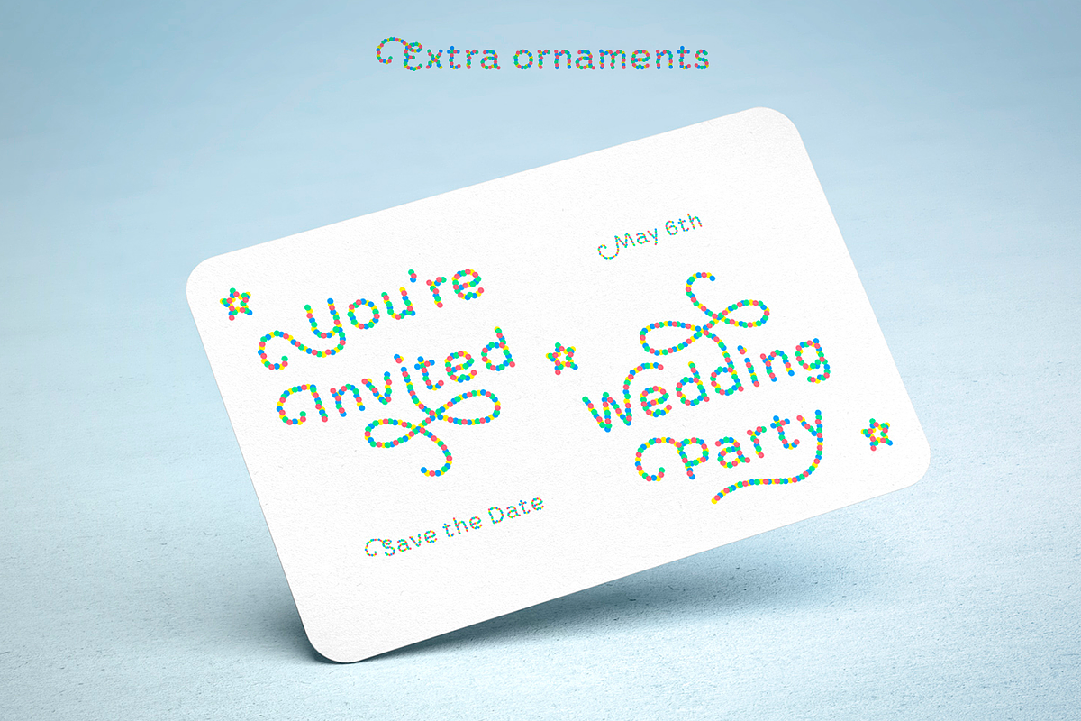 Confetti font preview 4