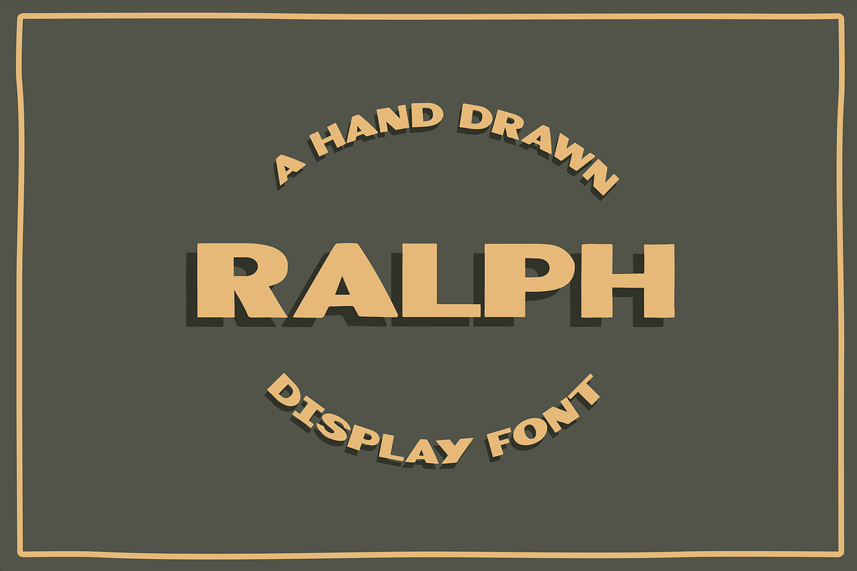 Ralph - Display Font, a Sans Serif Font by Sarah Celia Design (Photo 1 of 4)