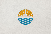 Tropical Island Sunset Logo, a Branding & Logo Template by Luxury Logos (Thumbnail 4 of 4)