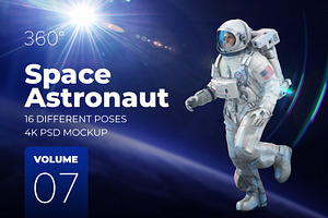 3D Mockup Space Astronaut 07