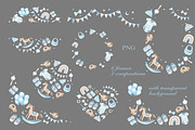 Nursery frames PNG, baby boy items, an Object Illustration by Alena Kurian (Thumbnail 3 of 3)
