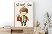 Watercolor Valentine Boys Cliparts, an Illustration by RobertsArt (Thumbnail 3 of 6)