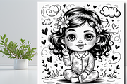 Girl With a Playful Expression Color, an Education Illustration by Design Zone (Thumbnail 4 of 8)