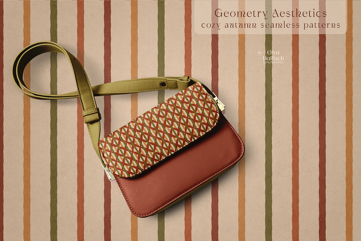 Cozy Geometric Seamless Patterns Set, a Pattern Graphic by Olya Haifisch (Photo 6 of 7)