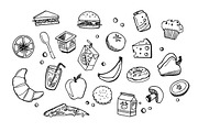 Lunch Time - Food doodles, a Food Illustration by Zomorsky (Thumbnail 2 of 3)