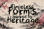 SumiBlossom - Japanese Art Font, a Script Font by HypeWorksCo (Thumbnail 6 of 13)