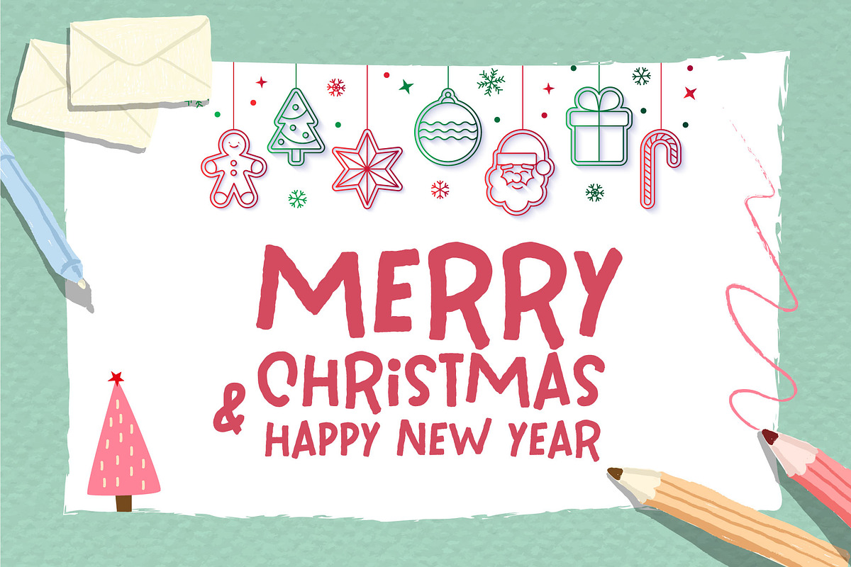 Festive Description Font, a Script Font by Nobu Collections (Photo 4 of 9)