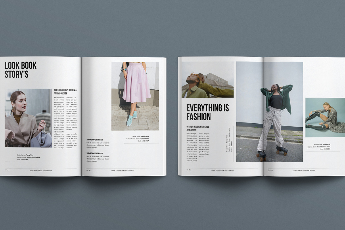 Digital LookBook Template, a Magazine Template by E-Type (Photo 3 of 7)