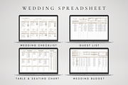 Digital Wedding Spreadsheet, a Templates & Theme by BRANDcontent (Thumbnail 4 of 8)