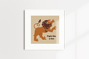 Oriental Folk clipart and patterns, an Animal Illustration by Paper Cherry (Thumbnail 16 of 18)
