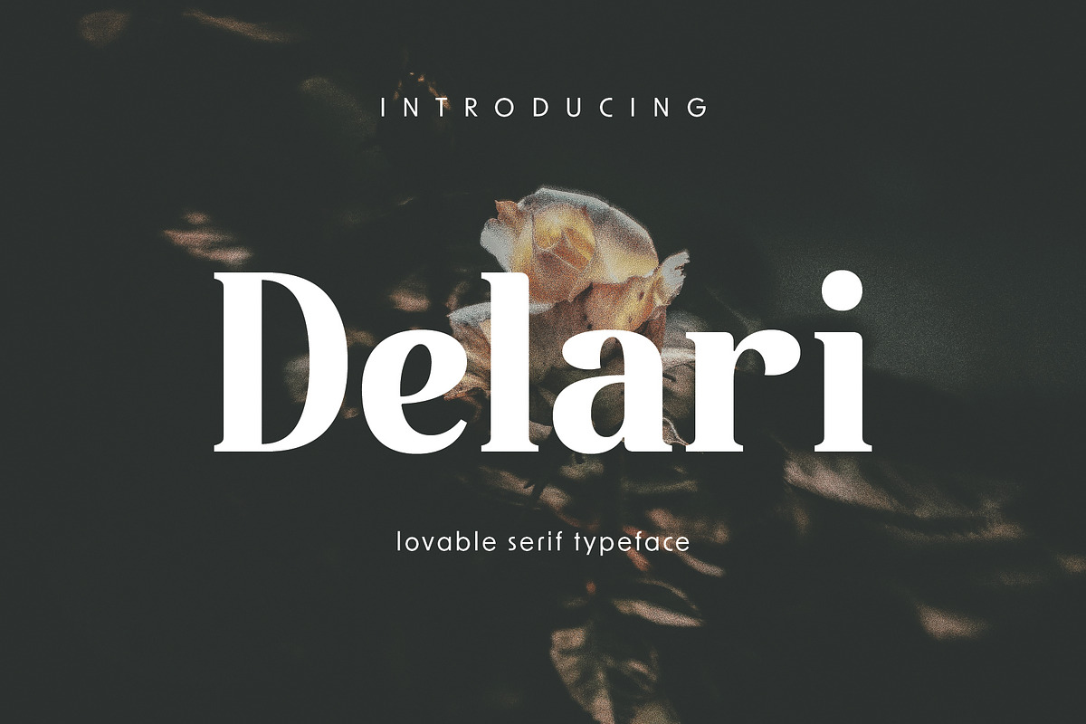 Delari - Lovable Serif Font, a Serif Font by Pikgura (Photo 1 of 7)