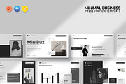 Minimal PowerPoint Template, a Presentation Template by evgenystudio (Thumbnail 1 of 6)
