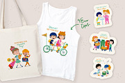 Eco Stickers to Care the Planet, an Education Illustration by Isa De Gregorio (Thumbnail 2 of 4)