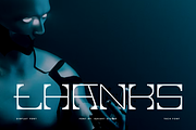 Gacket Techno - Futuristic Font, a Sans Serif Font by Iqsiart Studio (Thumbnail 7 of 7)