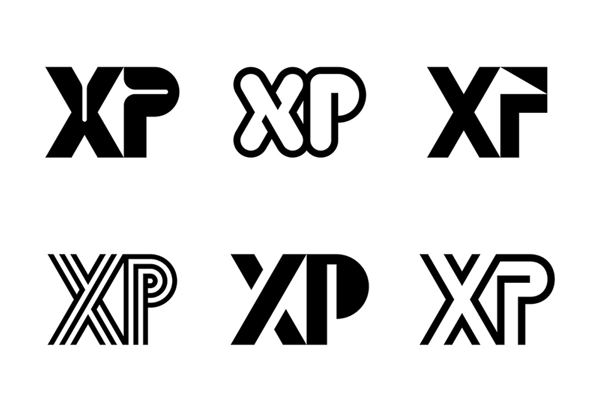 Set of letter XP logos, an Object Graphic by NataliiaVolyk