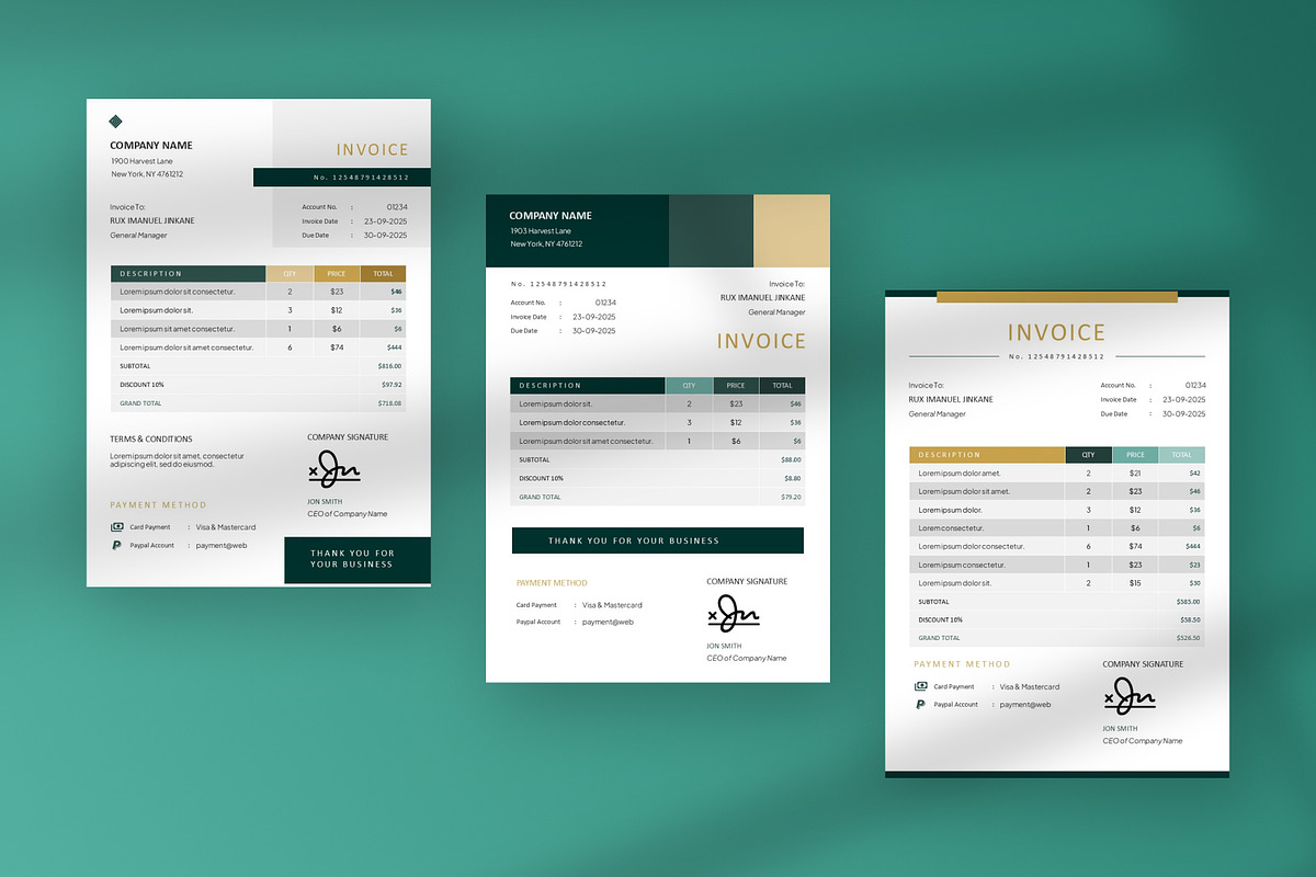 Invoice PowerPoint, a Presentation Template by Antstheme (Photo 3 of 4)