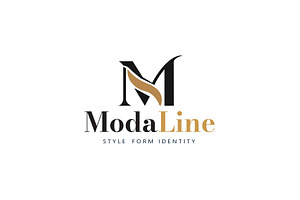 ModaLine Fashion Logo Template, a Branding & Logo Template by SANB