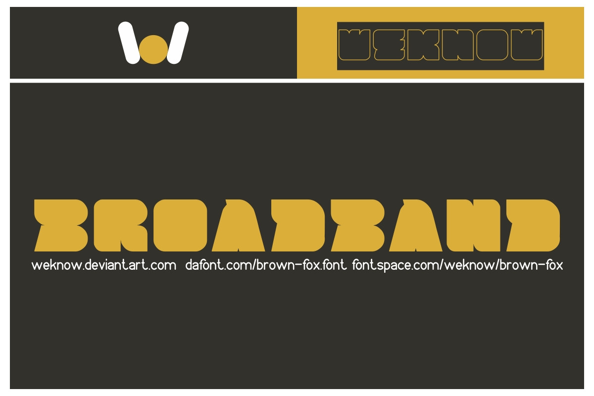 brown fox font preview 5