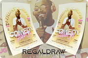 Comedy Event Flyer, a Flyer Template by regalDRAW (Thumbnail 2 of 3)