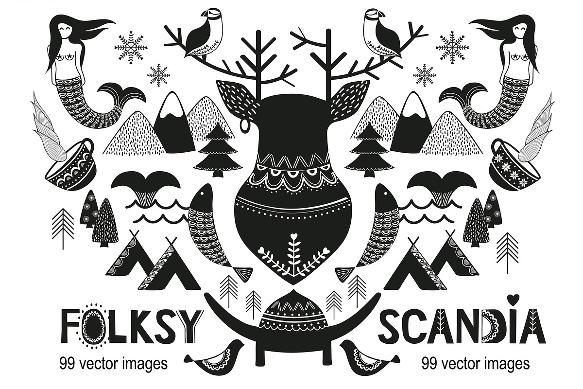 Scandinavian Christmas Bundle, an Animal Illustration by Chus Moreno Studio (Photo 12 of 15)