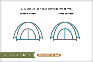 Minimal Tent Icons