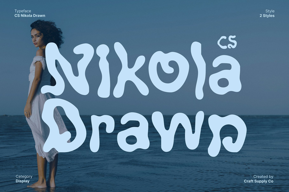 CS Nikola Drawn, a Sans Serif Font by Craft Supply Co. (Photo 1 of 8)