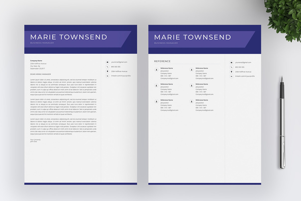 Creative Resume Template / CV, a Resume Template by SalientResume (Photo 5 of 5)