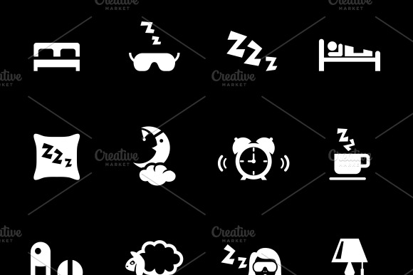 Bed Time Icons