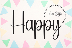 Happy Script Font