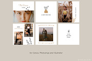 Instagram Post & Stories. Florals, a Social Media Template by Mint Air Studio (Thumbnail 3 of 9)