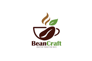 BeanCraft Coffee Logo Template, a Branding & Logo Template by SANB