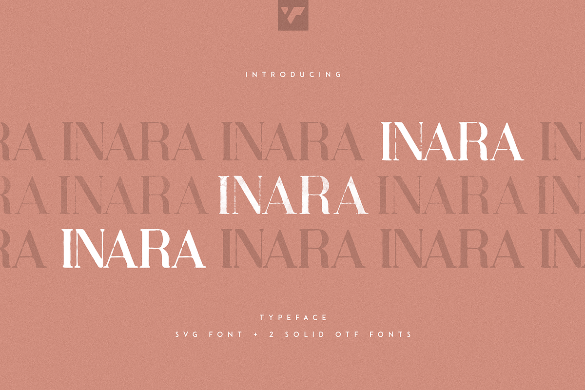 Inara Typeface - SVG + Solid fonts, a Serif Font by VP Fonts (Photo 1 of 9)