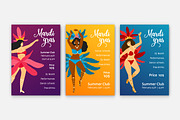 Mardi Gras backgrounds bundle, a Decorative Illustration by Good Studio (Thumbnail 2 of 11)