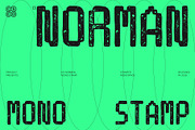 CS Norman Mono Stamp, a Sans Serif Font by Craft Supply Co. (Thumbnail 1 of 8)