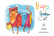 BIG CAT BUNDLE - 16 products in 1, an Illustration by Zooza Art (Thumbnail 9 of 17)