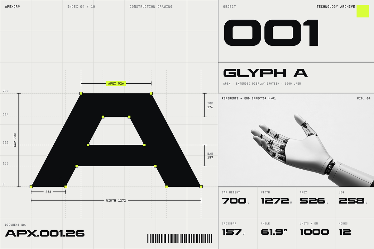 Apexor Futuristic Geometric Display, a Sans Serif Font by HipFonts (Photo 4 of 17)