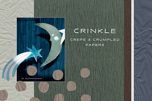 Crinkle - Crepe & Crumpled Papers, a Texture Graphic by alonahaidash