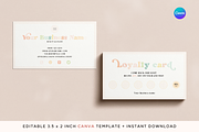 Pastel Loyalty Card Canva Template, a Business Card Template by Hellohastore (Thumbnail 1 of 10)
