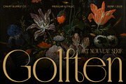 Golften – Art Noveau Serif, a Serif Font by Craft Supply Co. (Thumbnail 1 of 8)