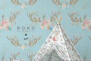 Boho Animals Woodland Clipart, an Animal Illustration by KaramfilaS (Thumbnail 8 of 9)