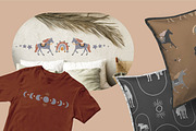 Boho Christmas horses and unicorns, an Object Graphic by yttadesign (Thumbnail 7 of 15)