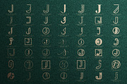 Letter J Logo Bundle Monogram Set, a Branding & Logo Template by Pixel Design (Thumbnail 3 of 4)